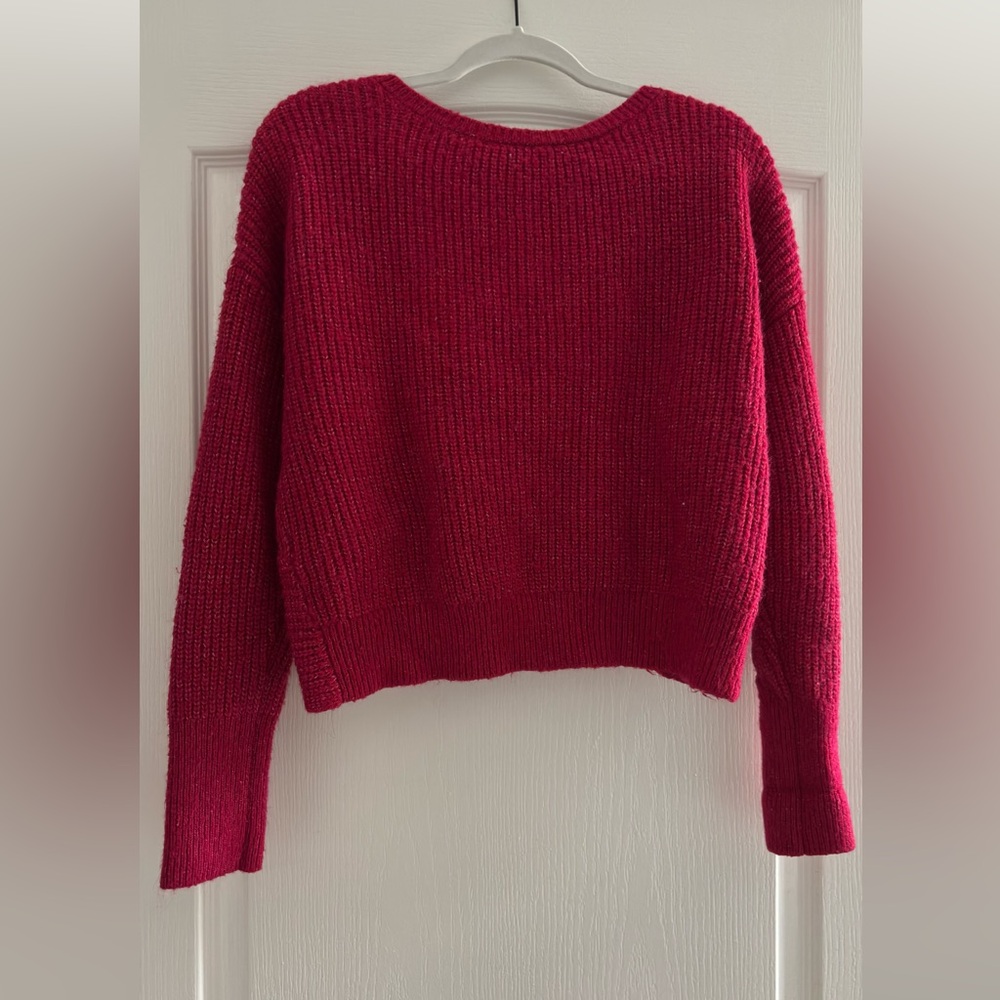 Express Pink Reversible Sweater